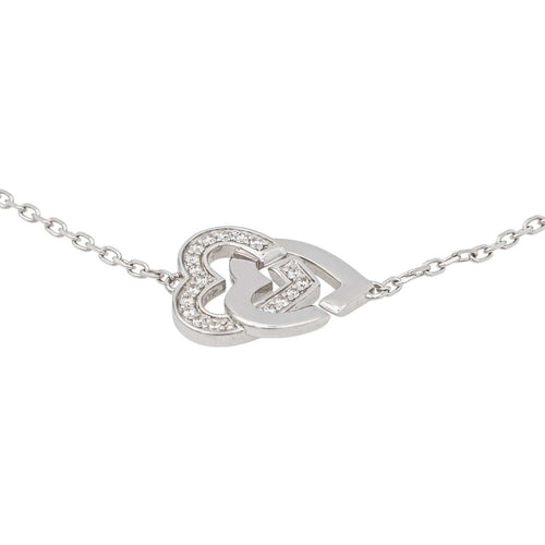 Bracelet Dinh Van Bracelet Double coeur Or blanc Diamant 58 Facettes 3808685RV