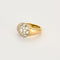 Bague 54,5 Bague or jaune et gris et diamant 58 Facettes RAM2669