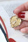 Pendentif Médaille calice et coeur trois ors 58 Facettes