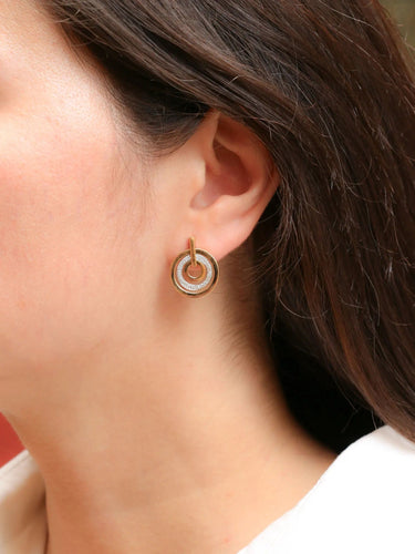 Boucles d'oreilles Boucles d'oreilles vintage or diamants 58 Facettes J444