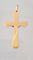 Pendentif PETITE CROIX OR JAUNE AVEC CHRIST 58 Facettes