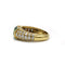 Bague Fred or jaune 750 diamants et émeraude calibrés