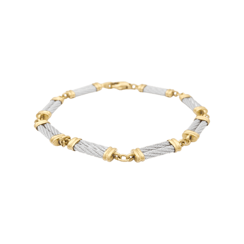 Bracelet Bracelet Fred, "Force 10", en or jaune, acier. 58 Facettes 34765