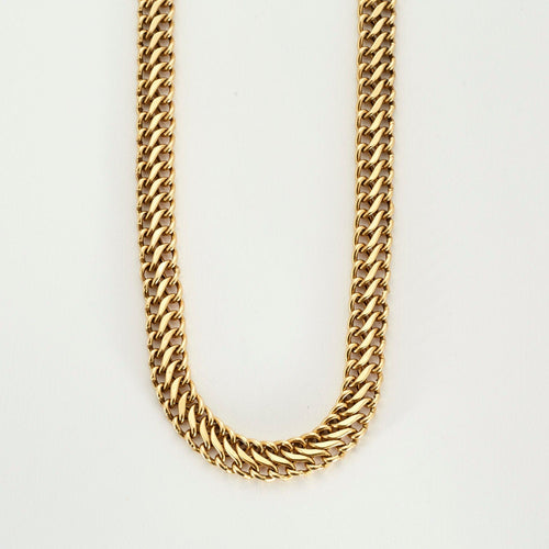 Collier Collier or jaune maille américaine plate 58 Facettes LP697/6