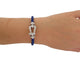 Bracelet bracelet FRED force 10 gm ob0050 t15 or blanc 18k diamants 0.9ct 2 cables 58 Facettes 269619