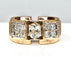 Bague 54 Bague Tank or jaune diamants 58 Facettes AB366