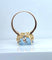 Bague en or jaune 18 carats et aigue marine