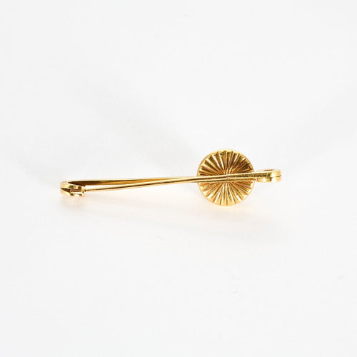 Broche Broche or jaune, cristal de roche 58 Facettes GULK214