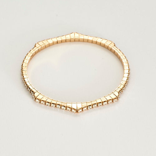 Bracelet Bracelet souple en or rose et diamants 58 Facettes JBW0010-18