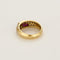 Bague 56,5 Bague en or jaune, diamants et rubis de synthèse 58 Facettes DRE1777