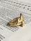 Bague 51 Bague ancienne en or jaune 18K représentant deux serpents 58 Facettes
