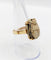 Bague 53.5 Bague cocktail vintage or jaune et scarabée égyptien en pierre dure 58 Facettes A05339