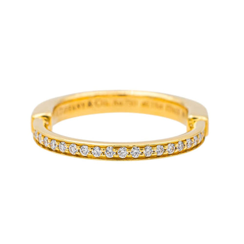 Bague 53 Tiffany & Co Bague Lock Or jaune Diamant 58 Facettes 4166987RV