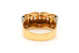 Bague 58 Bague Art Déco sertie de diamants taille rose en or jaune et blanc 18 carats 58 Facettes B781