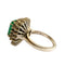 Bague 50 Bague style rétro 1945 en or jaune, diamants et émeraude 58 Facettes Q328B