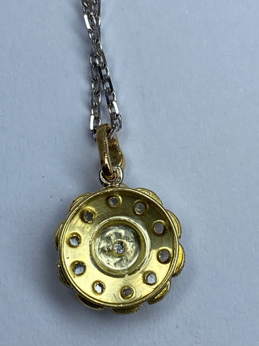 Pendentif Pendentif fleur en diamants 58 Facettes AB116