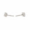 Boucles d'oreilles Boucles d'oreilles Puces Or blanc Diamant 58 Facettes 3904855CN