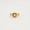Bague Bague en or jaune avec saphir blanc 58 Facettes LP798
