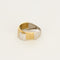 Bague 51,5 Bague en or jaune et or gris à motif géométrique 58 Facettes SOI3591