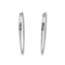Boucles d'oreilles Boucles d'oreilles creoles en or gris 18 Cts serties de diamants - 0,29 Ct G-VS 58 Facettes FB09958