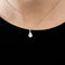 Collier Collier Solitaire Or Blanc et Diamant Poire 58 Facettes 240 748