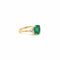 Bague 53 Bague Or jaune - Emeraude Brésil et Diamants triangle 58 Facettes 1.0000595/1
