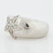 Bague 49 BAGUE ETOILE EN OR BLANC 18 CARATS 58 Facettes REF 3082/13