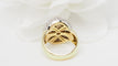 Bague 54 Bague boule en or jaune et diamants 58 Facettes 32585