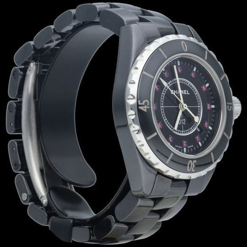 Montre Montre Chanel J 12 33 mm à quartz rubis 58 Facettes MT41304