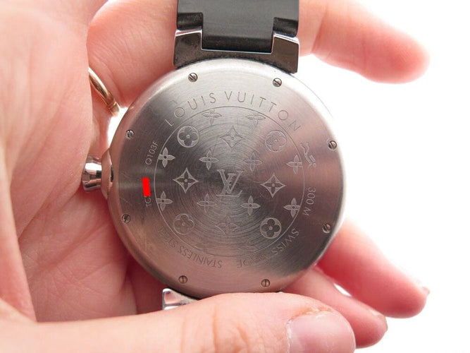 Montre montre LOUIS VUITTON tambour diver q103f automatique 39 mm acier 58 Facettes 266119