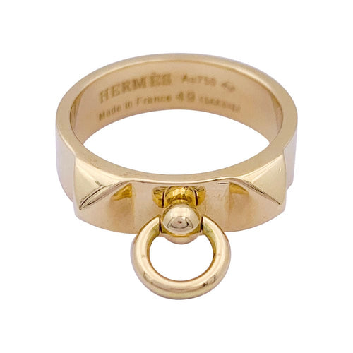 Bague 49 Bague Hermès, "Collier de chien", or jaune. 58 Facettes 33708