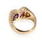 Bague en or cœur Bulgari Baccellato avec tourmaline rose et améthyste