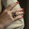 Bague 55 Bague Tank – Or 18k – Diamants Taille Rose et Ancienne – Vers 1940 – Taille 55 58 Facettes FB10869