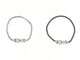 Bracelet bracelet FRED chance infinie mm diamants & chaine or blanc +cable vert 58 Facettes 263860