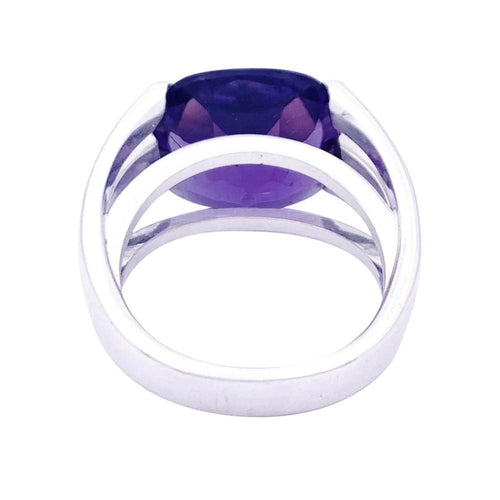 Bague 52 Bague Poiray "Fil" or blanc, améthyste. 58 Facettes 33622