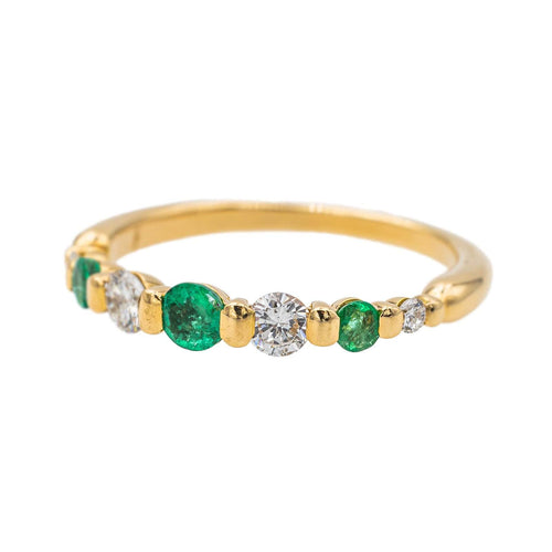 Bague 54 Bague Or jaune Emeraude 58 Facettes 3622952CN