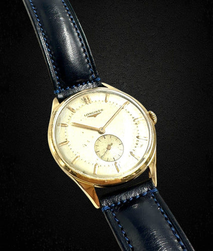 Montre LONGINES - Montre des années 1950, boîtier en or jaune 58 Facettes