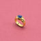 Bague Bulgari yellow gold and cabochon cut sapphire ring 58 Facettes