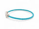 Bracelet bracelet FRED force 10 moyen 0b0077 t15 or blanc 18k 34 diamants 2 cables 58 Facettes 269620