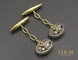 Boutons de manchette Boutons de Manchettes Art Déco Saphirs Diamants 58 Facettes A10586