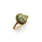 Bague 54.5 Bague pivotante en or jaune victorien avec motif scarabée de style néo-égyptien 58 Facettes A20030
