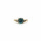 Bague Bague solitaire Art déco en or 14 carats avec zircon et diamant 58 Facettes