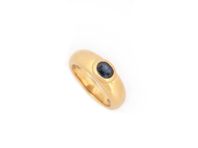 Bague 49 vintage bague CHAUMET jonc en or jaune et saphir 58 Facettes 261336