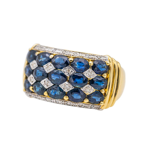 Bague 56 Bague Or jaune Saphir 58 Facettes 3752273CN