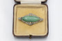 Art Déco white gold brooch with jade and diamonds, circa 1925 58 Facettes 10749