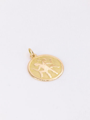 Pendentif Médaille signe zodiaque Poisson or jaune 58 Facettes 1087.18
