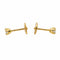 Boucles d'oreilles Boucles d'oreilles Puces Or jaune Diamant 58 Facettes 3241063CN