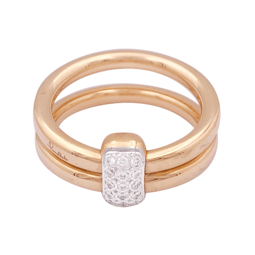 Bague 52 Bague Pomellato, "Together", or rose, diamants. 58 Facettes 34123