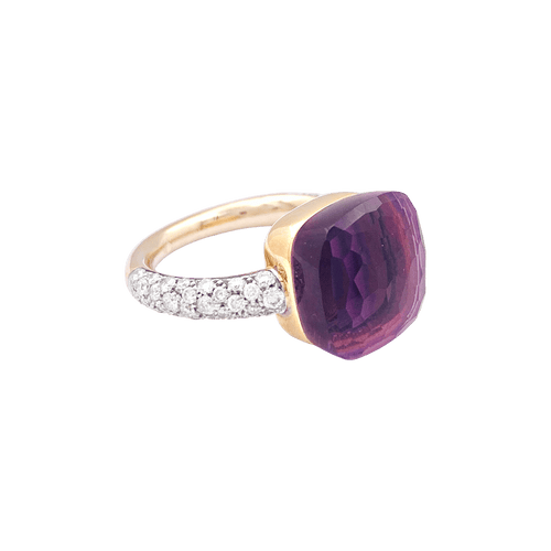 Bague 50 Bague Pomellato, "Nudo Maxi", améthyste, diamants, deux ors. 58 Facettes 34307