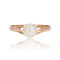 Bague 52 Bague solitaire or rose perle de culture 58 Facettes 17-304C